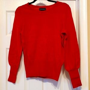 Cynthia Rowley balloon sleeve sweater in merino wool NEW WITHOUT TAGS
